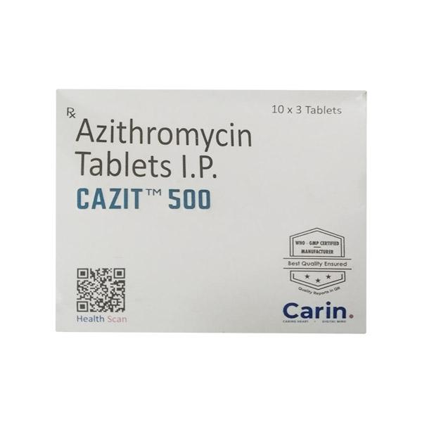 CAZIT 500 Tablet 3's Price, Uses, Side effects, Substitutes | Netmeds