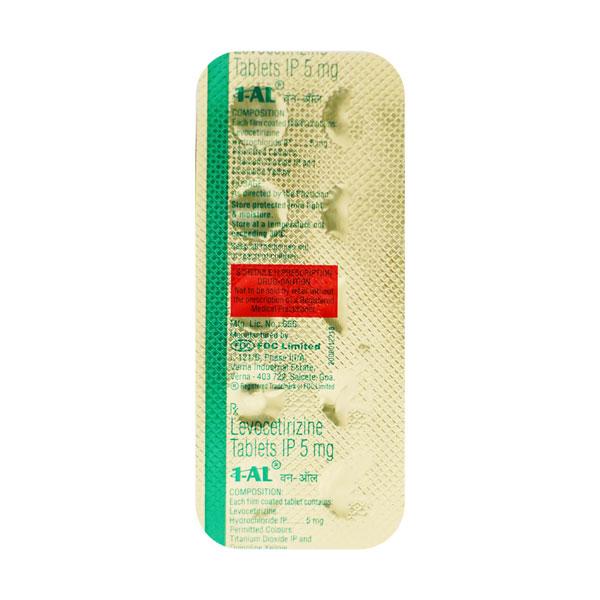 1 AL 5mg Tablet 10'S - Price, Uses, Side Effects | Netmeds