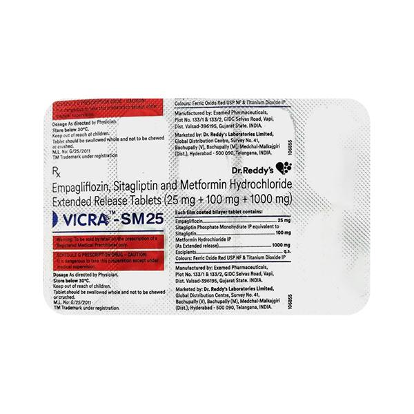 vicra sm 25 tablet