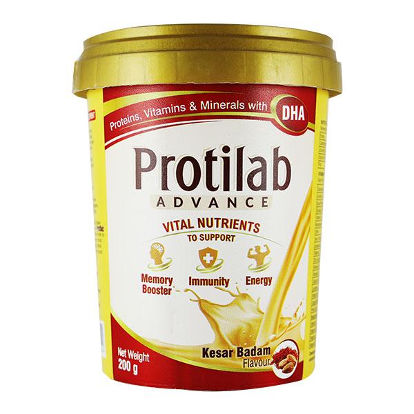 PROTILAB ADVANCE KESAR BADAM FLAVOUR Powder 200g Price, Uses, Side ...