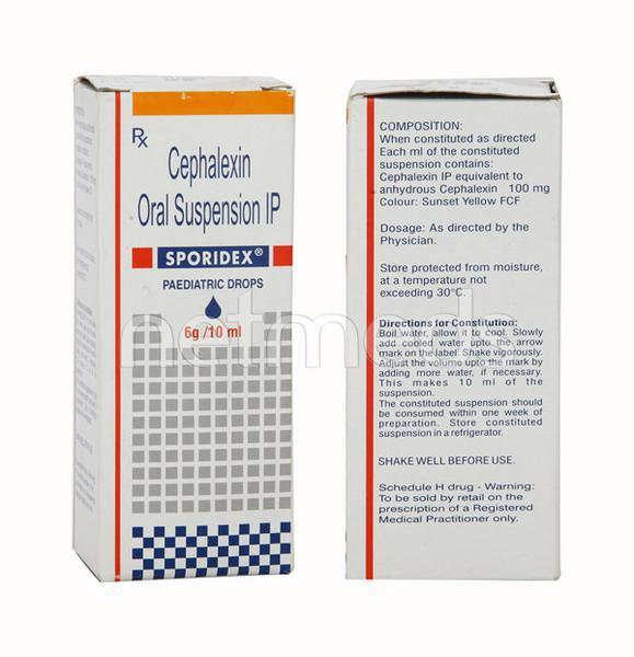 sporidex paediatric drops 10ml