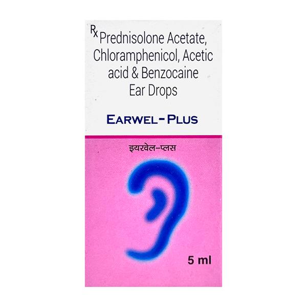 Earwel Plus Ear Drops 5ml Price, Uses, Side effects | Netmeds