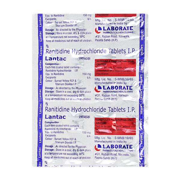 Buy LANTAC 150 Tablet 10's Online at Upto 25% OFF | Netmeds
