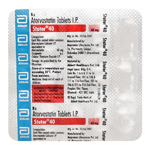 stator 40mg tablets