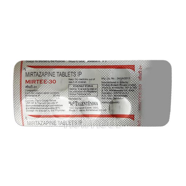 mirtee 30mg tablet