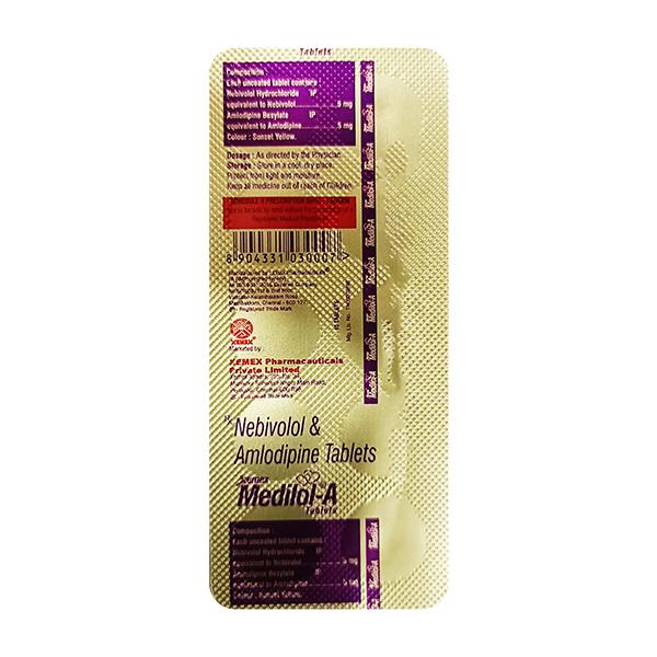 MEDILOL A Tablet 10's Price, Uses, Side effects, Substitutes | Netmeds