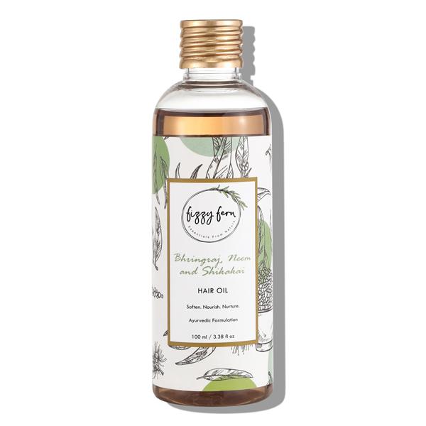 Buy Fizzy Fern Hair Oil - Bhringraj, Neem and Shikakai 100 ml Online at ...