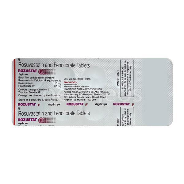 Buy Rozustat F Tablet 10'S Online at Upto 25% OFF | Netmeds