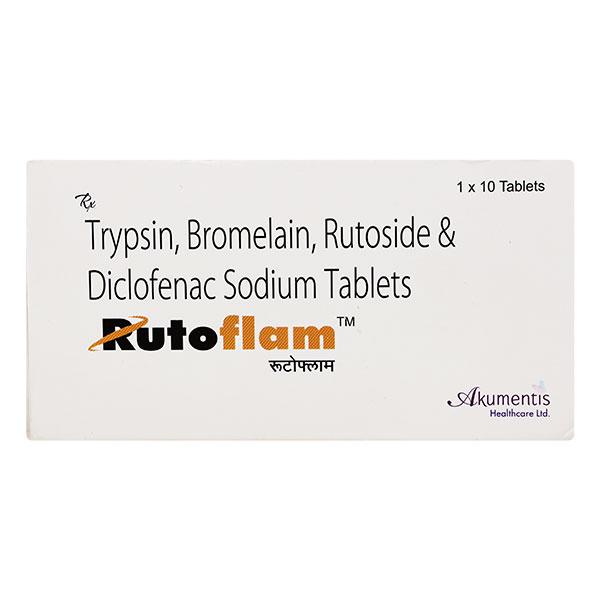 Rutoflam Tablet 10'S Price, Uses, Side effects, Substitutes | Netmeds
