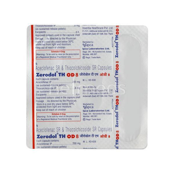 zerodol th od 8mg capsule