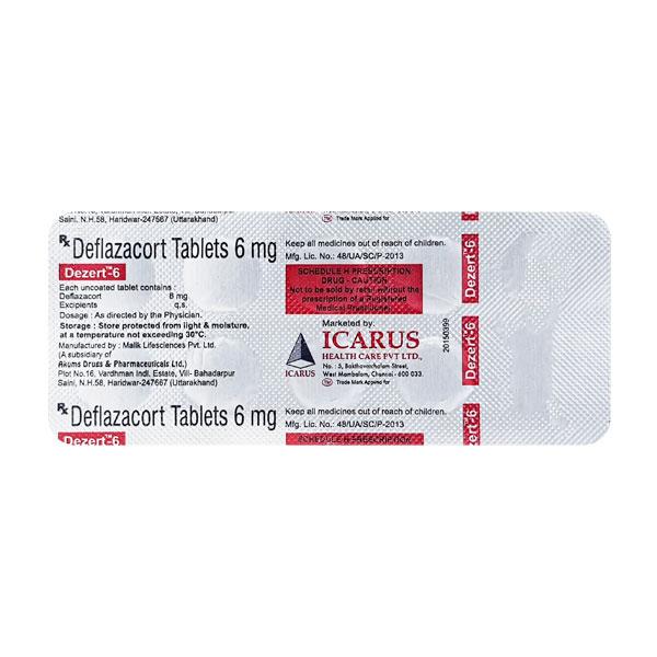 Dezert 6mg Tablet 10'S Price, Uses, Side effects, Substitutes | Netmeds