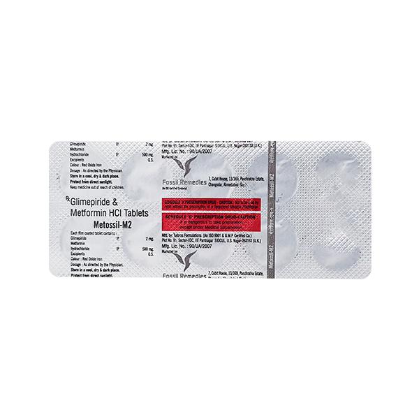 METOSSIL M 2 Tablet 10's : Price, Uses, Side Effects | Netmeds