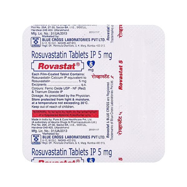 rovastat 5mg tablet