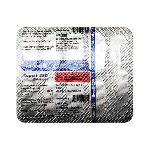 Evoxil 250mg Capsule 10'S Price, Uses, Side effects | Netmeds