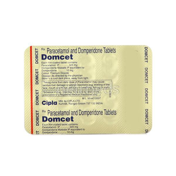 Domcet Tablet 10'S Price, Uses, Side effects, Substitutes | Netmeds