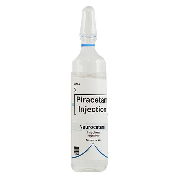 Neurocetam Injection 15ml Price, Uses, Side effects, Substitutes | Netmeds