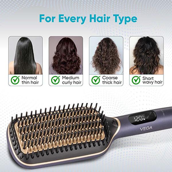 Buy Vega Litstyle L1 Hair Straightener Brush for Women with Smart