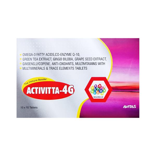ACTIVITTA 4G Tablet 10's Price, Uses, Side effects, Substitutes | Netmeds