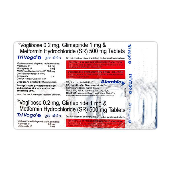 Trivogo 1mg Tablet 10'S : Price, Uses, Side Effects | Netmeds