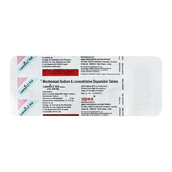Lasma LC Kid Tablet 10'S : Uses, Side Effects, Price | Netmeds