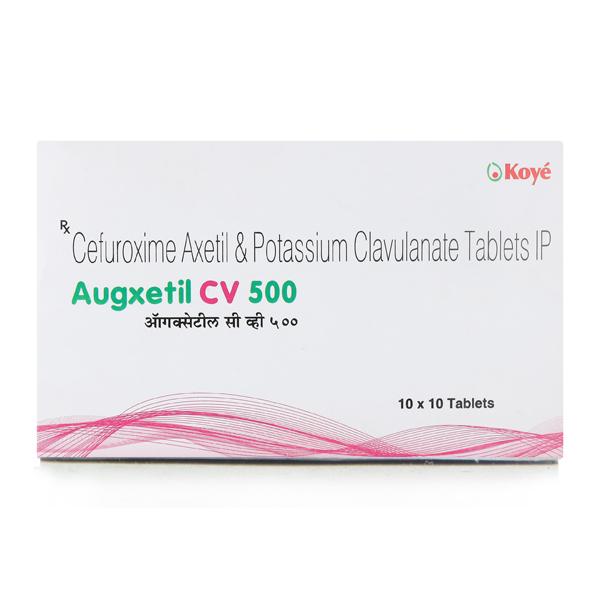 Augxetil CV 500/125mg Tablet 10'S : Price, Uses, Side Effects | Netmeds