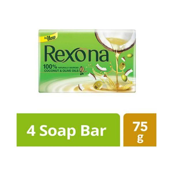 Buy Rexona Coconut And Olive Oil Soap For Silky Smooth Skin 300 gm ...