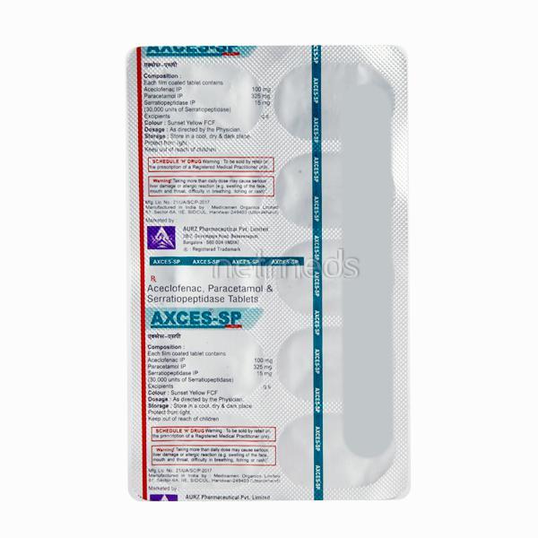 Buy Axces SP Tablet 10'S Online at Upto 25% OFF | Netmeds