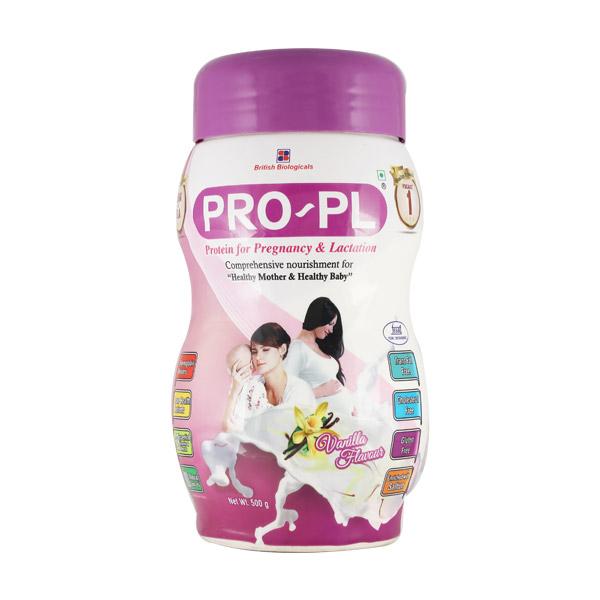 Buy Pro Pl Vanilla Flavour Powder 500 gm Online at Best Price | Netmeds