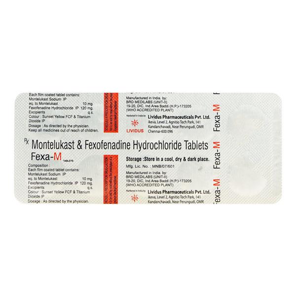 FEXA M Tablet 10's Price, Uses, Side effects, Substitutes | Netmeds