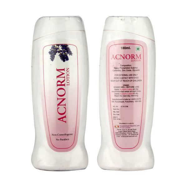 Acnorm Lotion 180ml Price, Uses, Side effects, Substitutes | Netmeds
