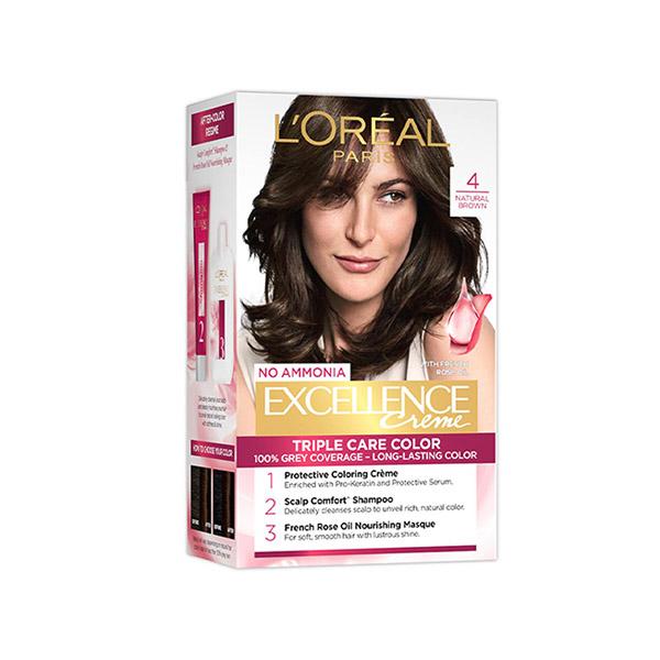 L'Oreal Paris Excellence Creme Hair Color, Natural Brown