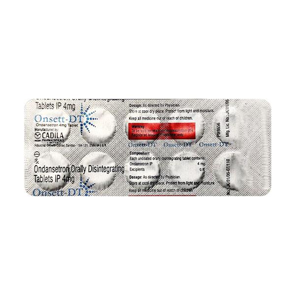 ONSETT DT 4 Tablet 10's : Uses, Side Effects, Price | Netmeds