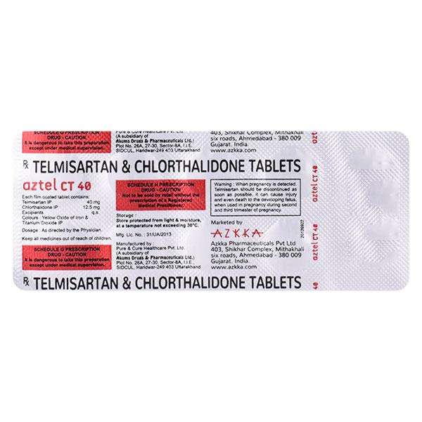 AZTEL 40mg Tablet 10's : Price, Uses, Side Effects | Netmeds