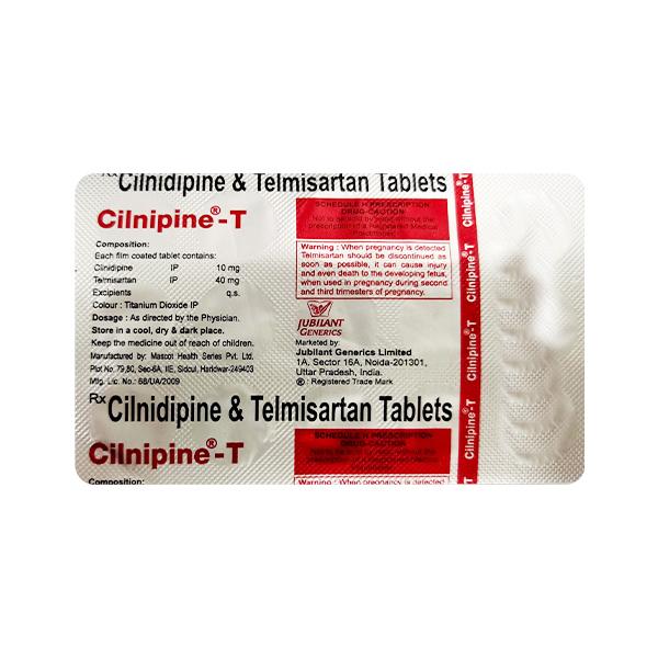 CILNIPINE T Tablet 15's Price, Uses, Side effects, Substitutes | Netmeds