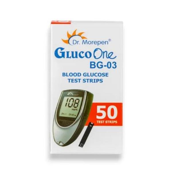 Dr. Morepen (D) Dr. Morepen GlucoOne BG03 Blood Glucose Test Strips