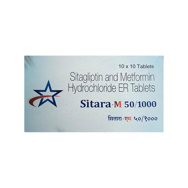 SITARA M 50/1000 Tablet 10's Price, Uses, Side effects, Substitutes ...