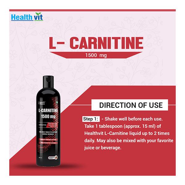 l carnitine 1500 mg liquid side effects Healthvit L-Carnitine 1500 mg Liquid