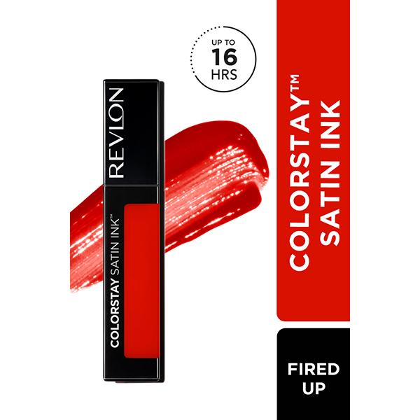 Buy Revlon Colorstay Satin Ink Liquid Lip Color - Fired Up 5 ml Online ...