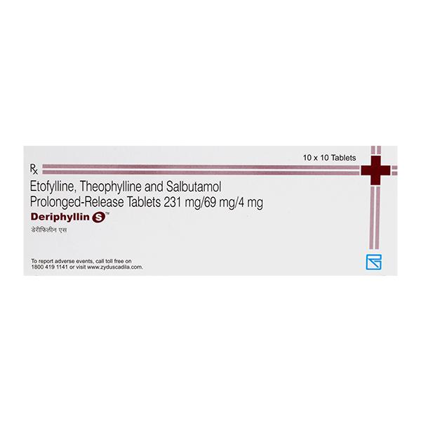 Deriphyllin S Tablet 10'S Price, Uses, Side effects, Substitutes | Netmeds