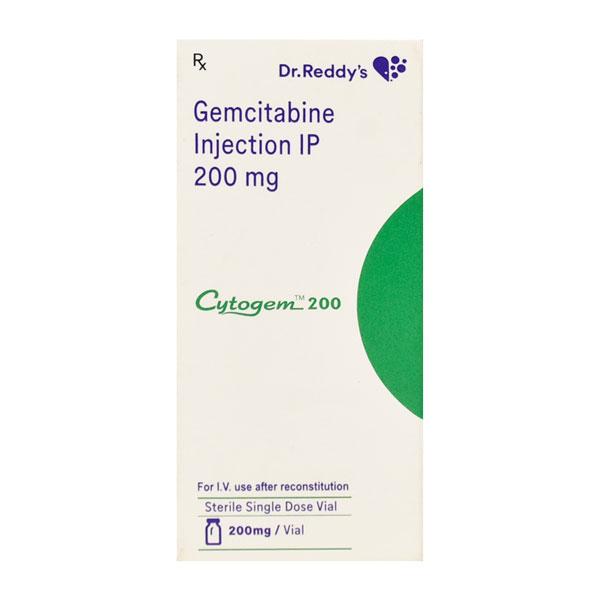 Cytogem 200mg Injection 1's Price, Uses, Side effects, Substitutes ...