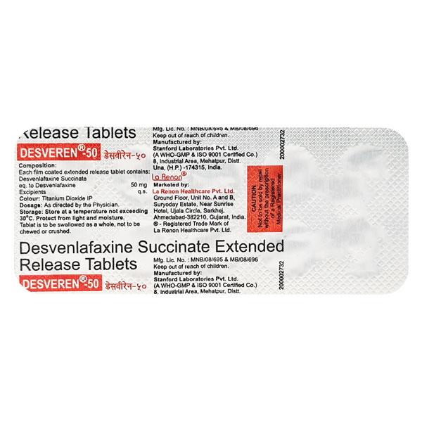 Desveren 50mg Tablet 10'S : Price, Uses, Side Effects | Netmeds