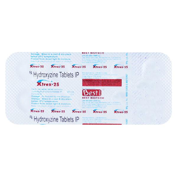 XTREX 25 Tablet 10's Price, Uses, Side effects, Substitutes | Netmeds