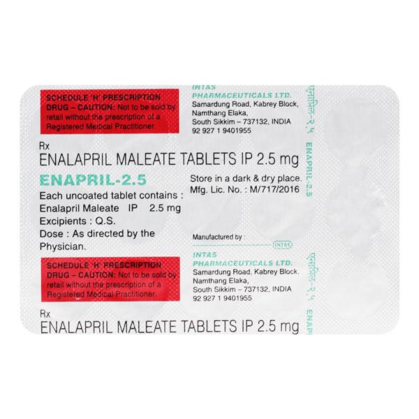enapril 2.5mg tablets