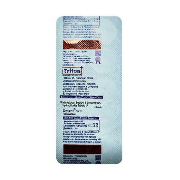 Qmont Tablet 10'S Price, Uses, Side effects | Netmeds
