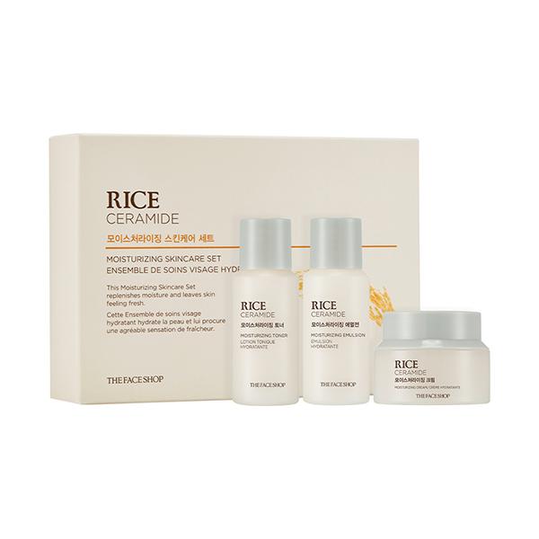 Buy The Face Shop Rice & Ceramide Moisturizing Skincare Set (34ml+