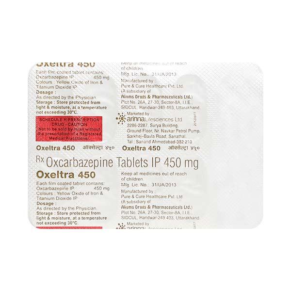 oxeltra 450mg tablet