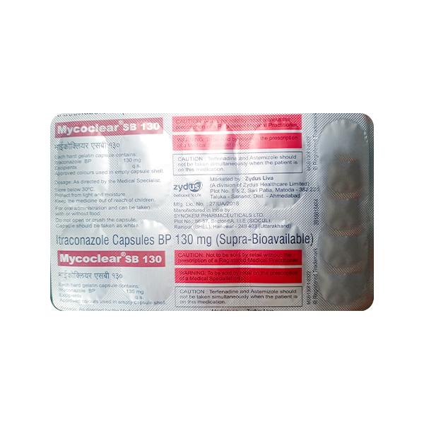 Buy MYCOCLEAR SB 130 Capsule 10's Online at Upto 25% OFF Netmeds