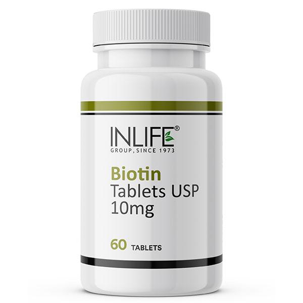 Buy Inlife Biotin 10000 mcg Tablets 60's - Supports Healthy Hair, Skin ...