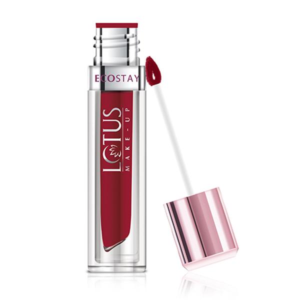 Buy Lotus Makeup Ecostay Matte Lip Lacquer Red Fantasy el09 4 gm Online ...
