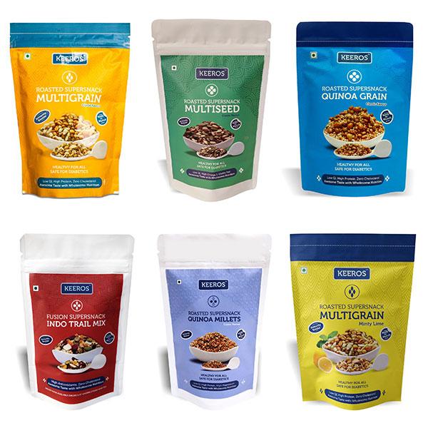 Buy Keeros Roasted Supersnack Refill Pack Combo (Multigrain + Multiseed ...